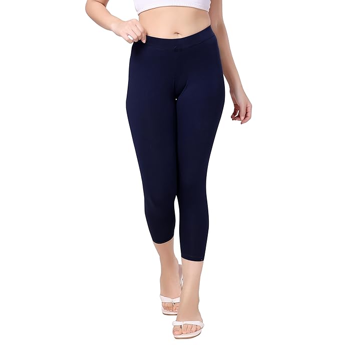 Cotton Leggings - Navy